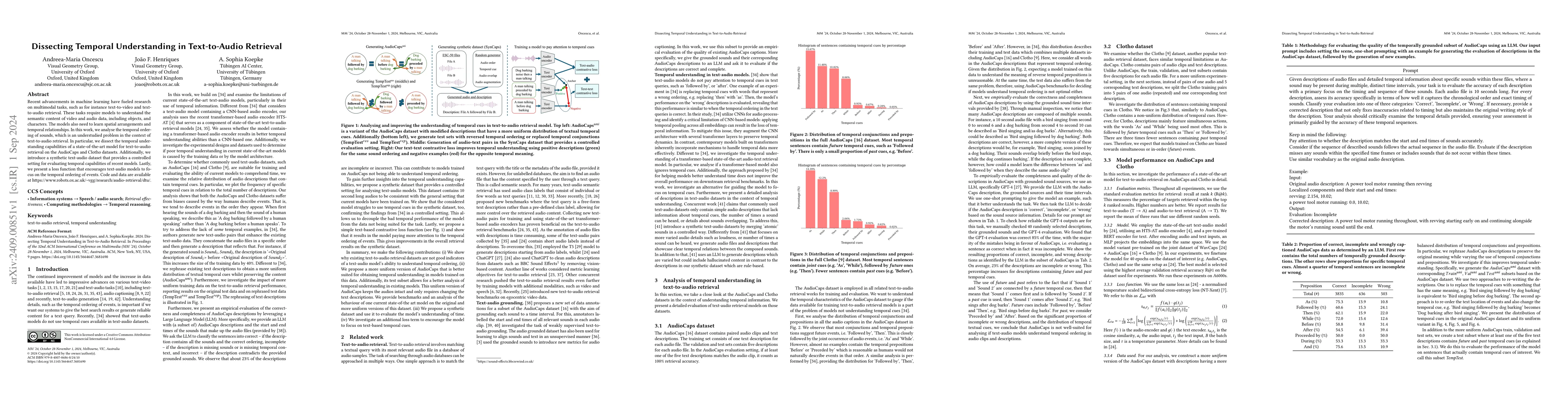 Thumbnail for Dissecting Temporal Understanding in Text-to-Audio Retrieval