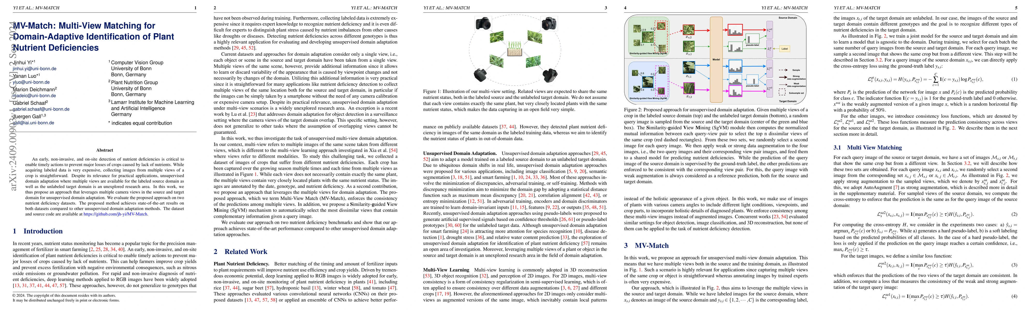 Thumbnail for MV-Match: Multi-View Matching for Domain-Adaptive Identification of
  Plant Nutrient Deficiencies