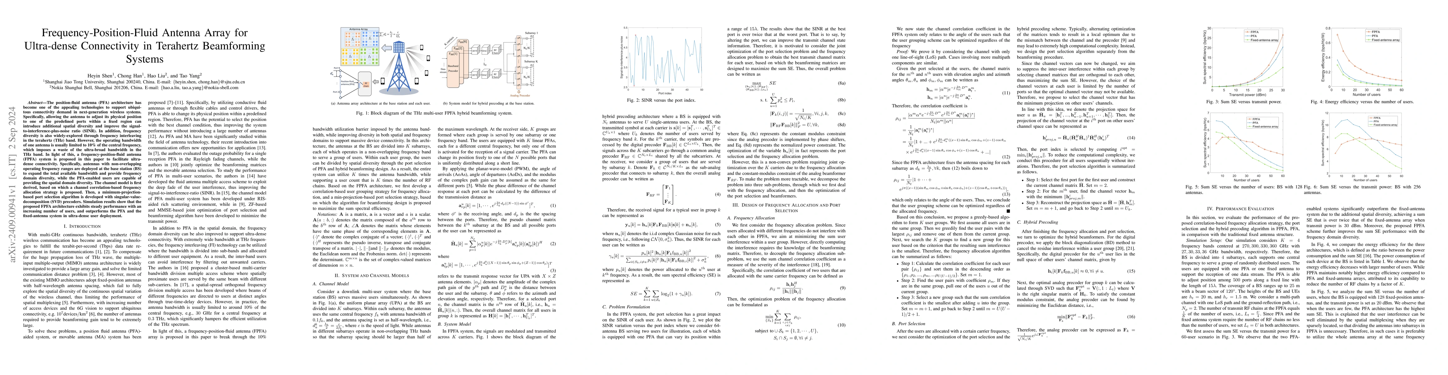 Thumbnail for Frequency-Position-Fluid Antenna Array for Ultra-dense Connectivity in
  Terahertz Beamforming Systems