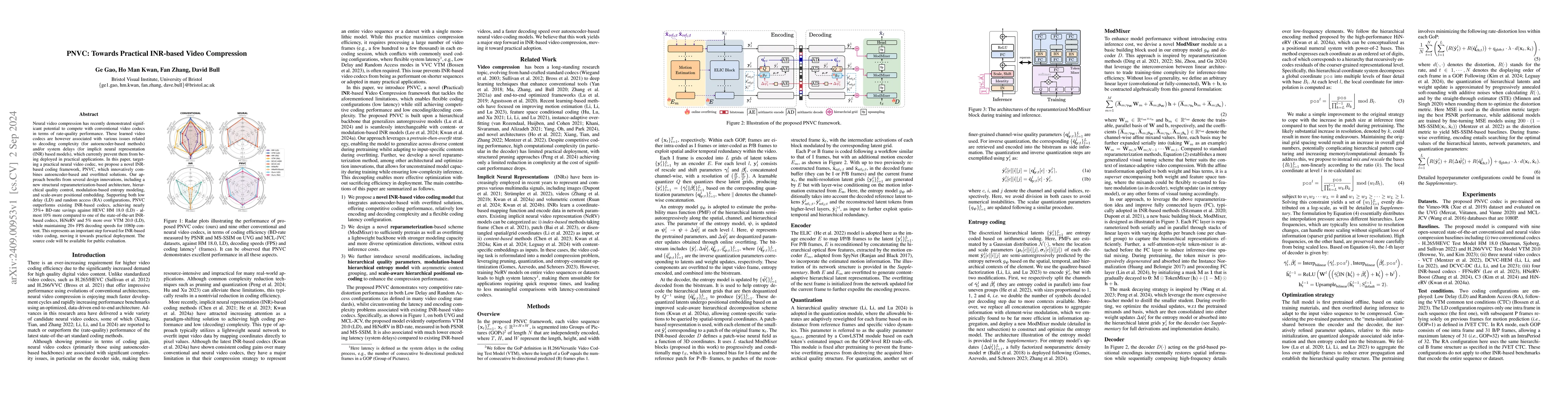 Thumbnail for PNVC: Towards Practical INR-based Video Compression