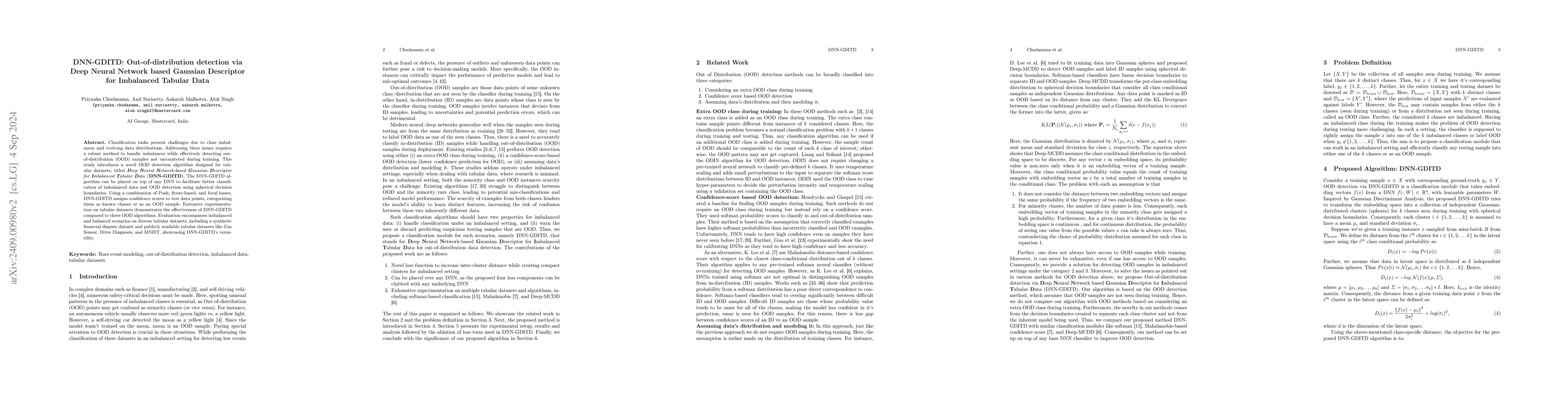 Thumbnail for DNN-GDITD: Out-of-distribution detection via Deep Neural Network based
  Gaussian Descriptor for Imbalanced Tabular Data