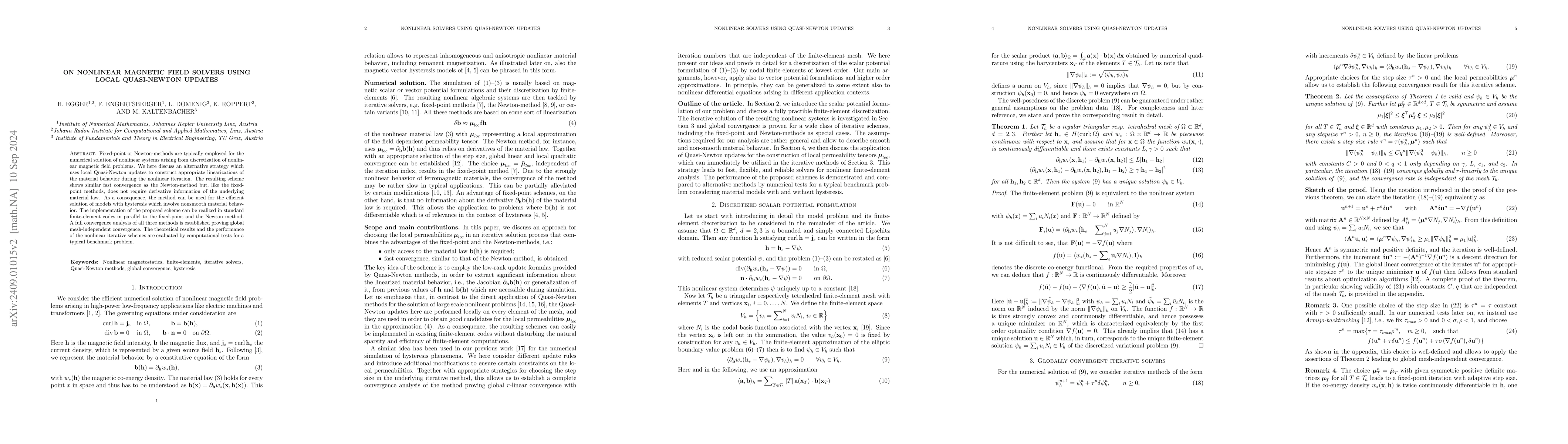 Thumbnail for On nonlinear magnetic field solvers using local Quasi-Newton updates