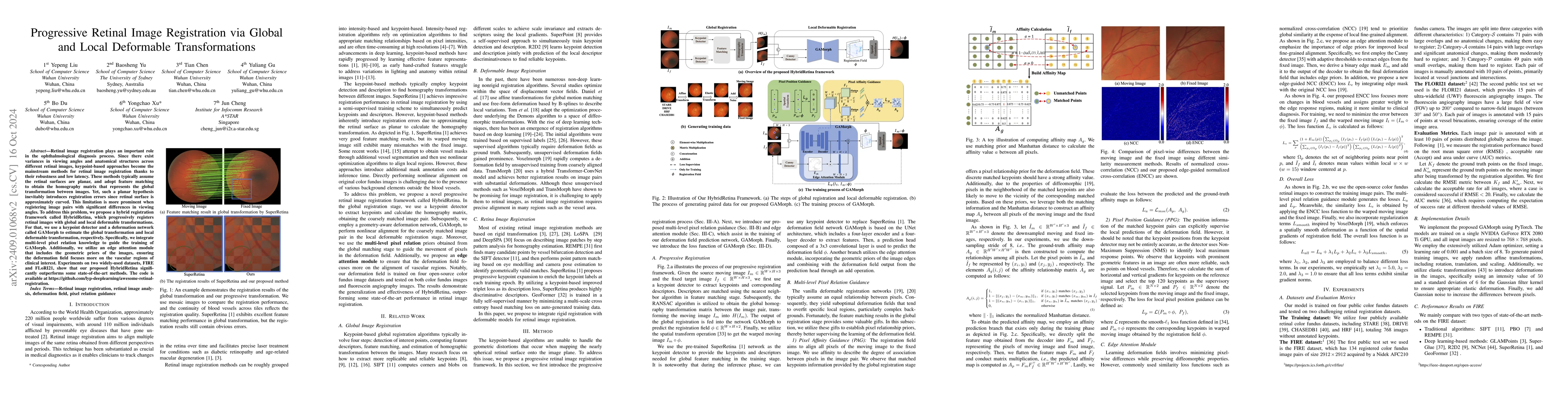 Thumbnail for Progressive Retinal Image Registration via Global and Local Deformable
  Transformations