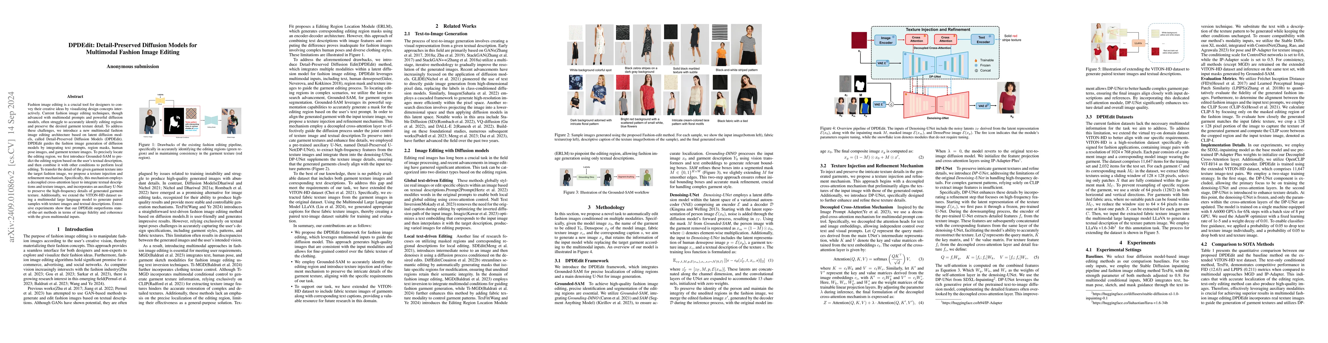 Thumbnail for DPDEdit: Detail-Preserved Diffusion Models for Multimodal Fashion Image
  Editing