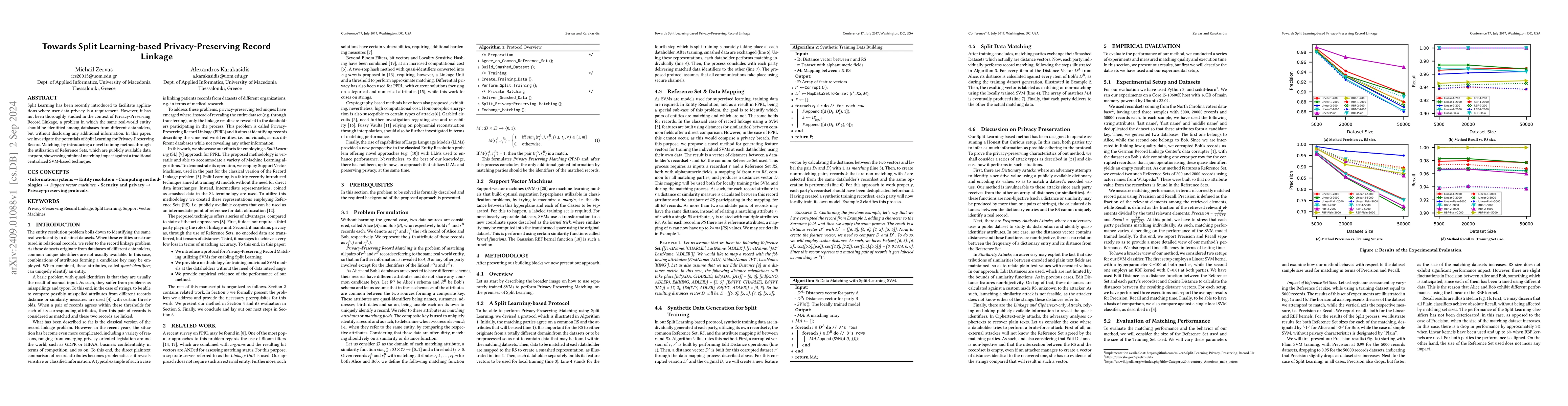 Thumbnail for Towards Split Learning-based Privacy-Preserving Record Linkage