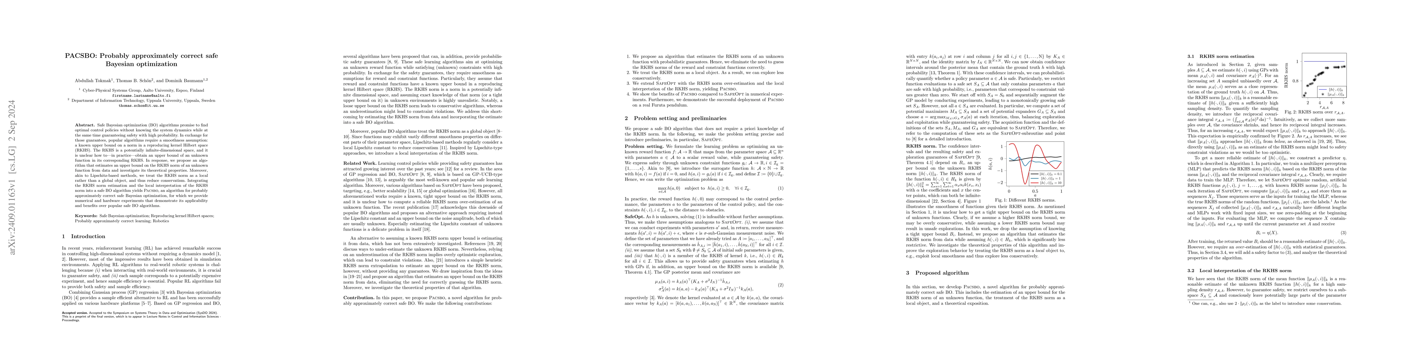 Thumbnail for PACSBO: Probably approximately correct safe Bayesian optimization