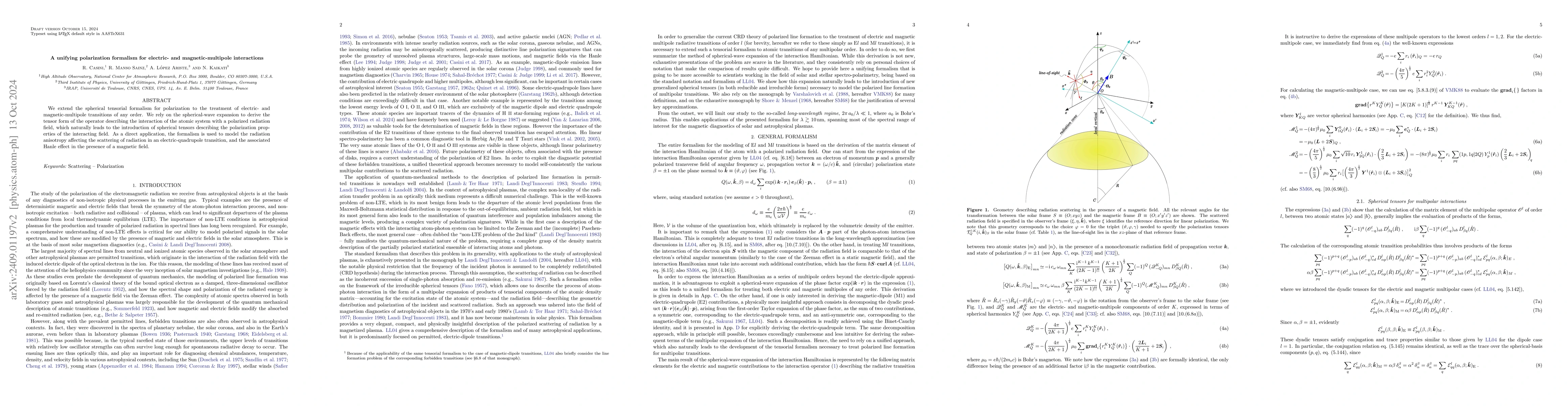 Thumbnail for A unifying polarization formalism for electric- and magnetic-multipole
  interactions