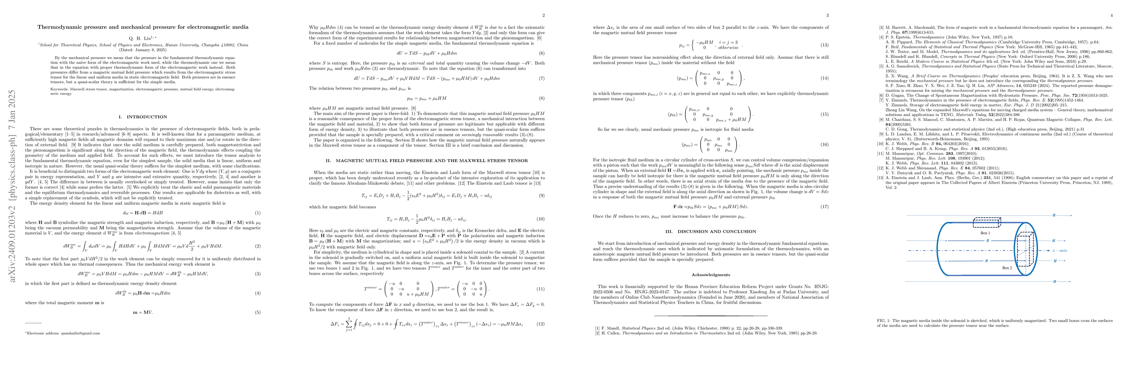 Thumbnail for Deriving a working hypothesis in thermodynamics on electromagnetic work
  from first principles