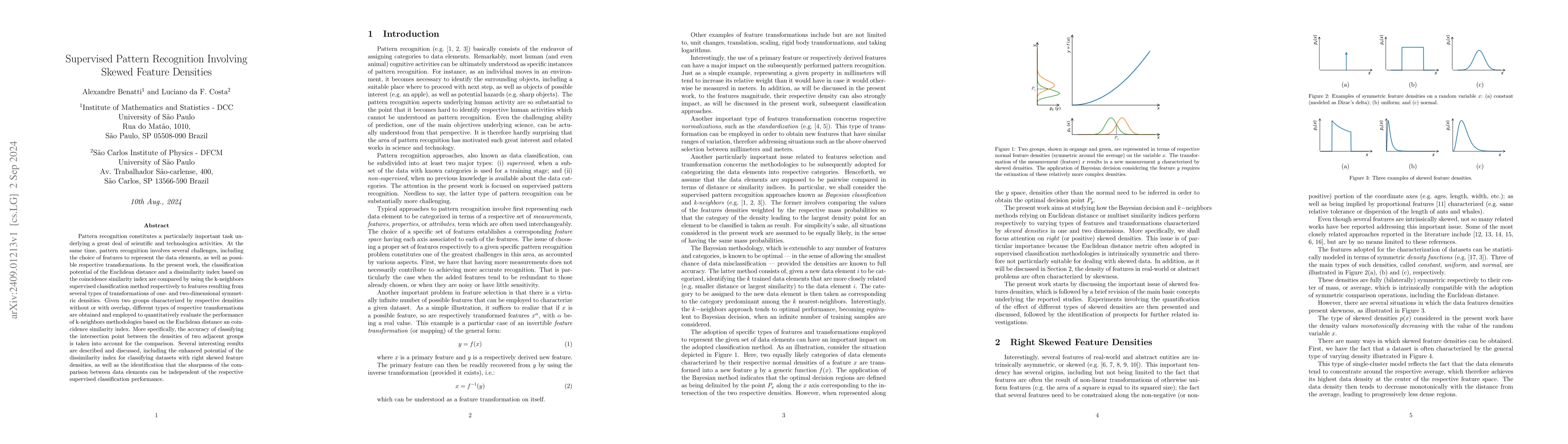 Thumbnail for Supervised Pattern Recognition Involving Skewed Feature Densities