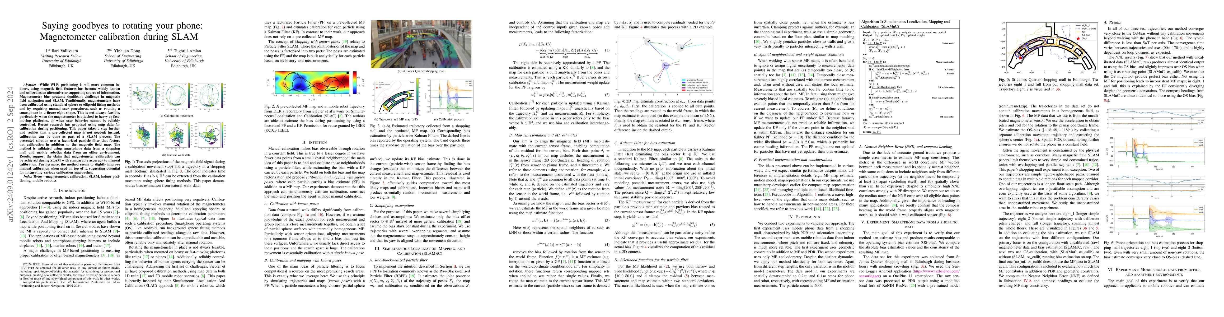 Thumbnail for Saying goodbyes to rotating your phone: Magnetometer calibration during
  SLAM