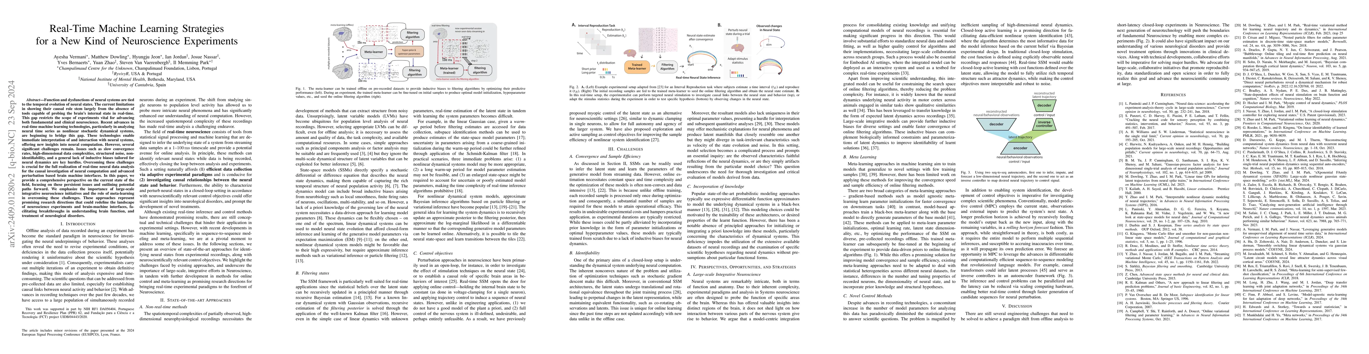 Thumbnail for Real-Time Machine Learning Strategies for a New Kind of Neuroscience
  Experiments