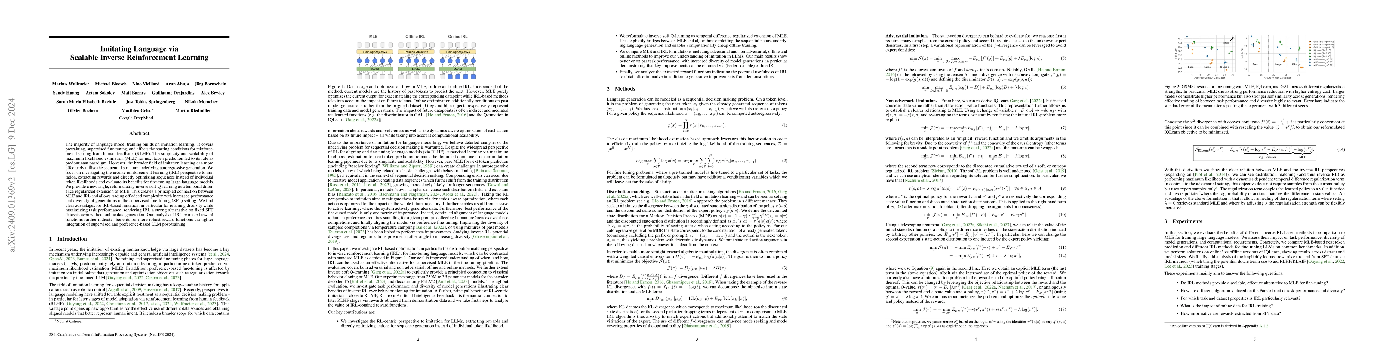 Thumbnail for Imitating Language via Scalable Inverse Reinforcement Learning