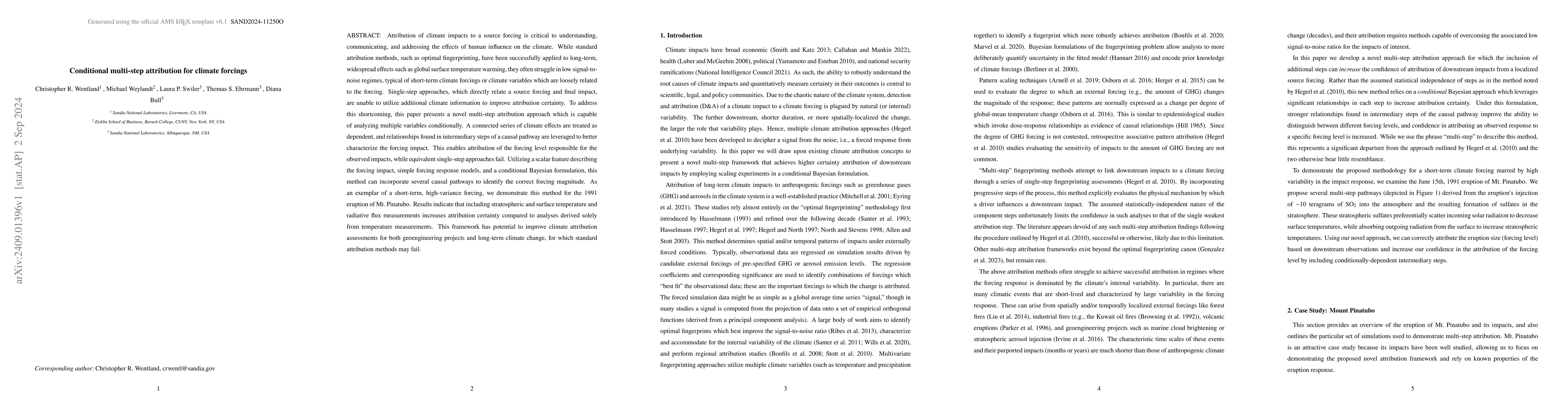 Thumbnail for Conditional multi-step attribution for climate forcings