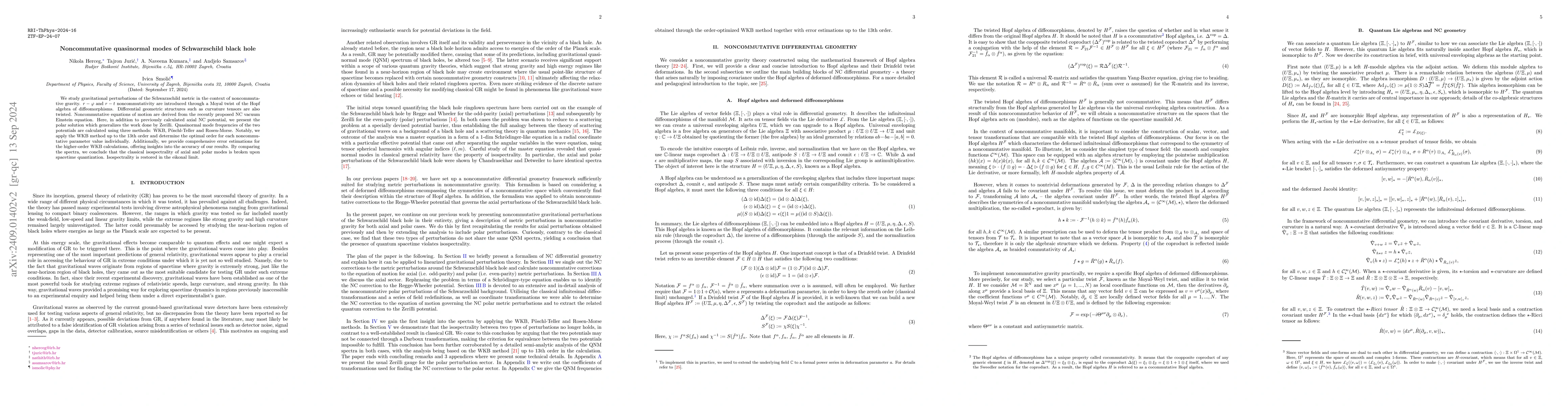 Thumbnail for Noncommutative quasinormal modes of Schwarzschild black hole