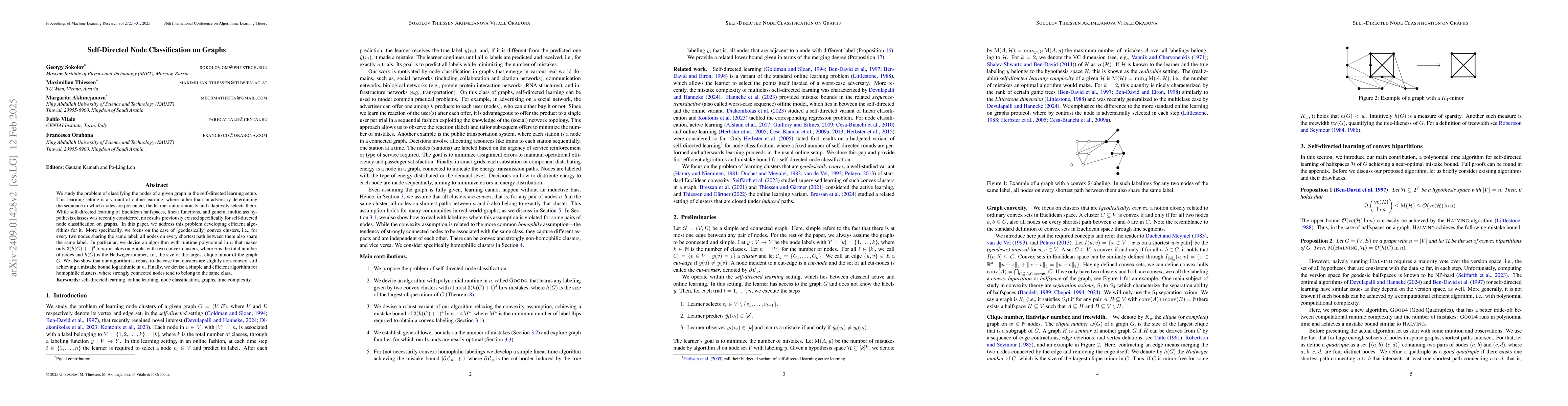 Thumbnail for Self-Directed Learning of Convex Labelings on Graphs