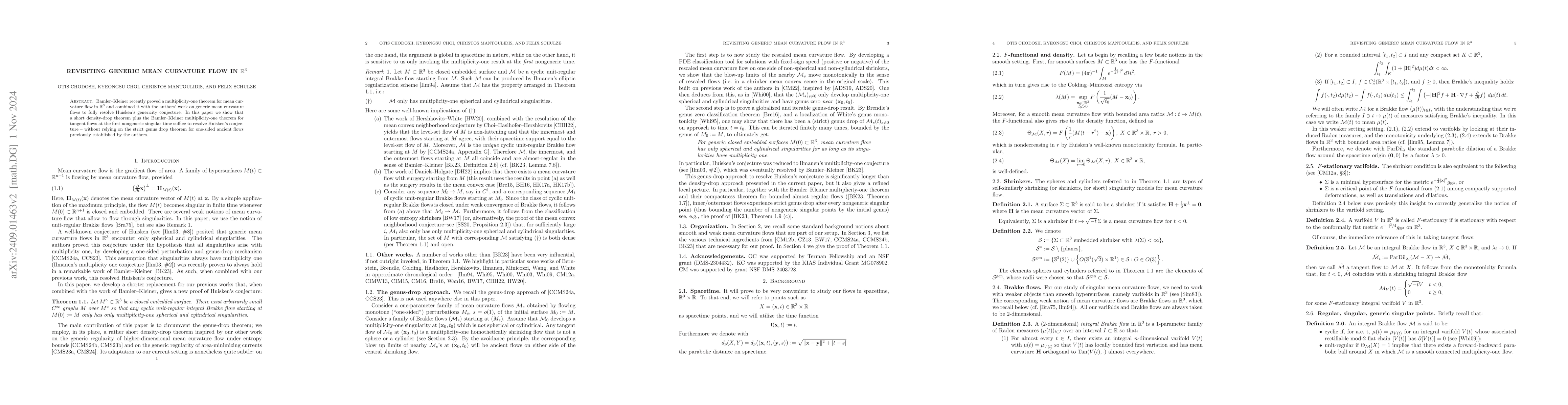 Thumbnail for Revisiting generic mean curvature flow in $\mathbb{R}^3$