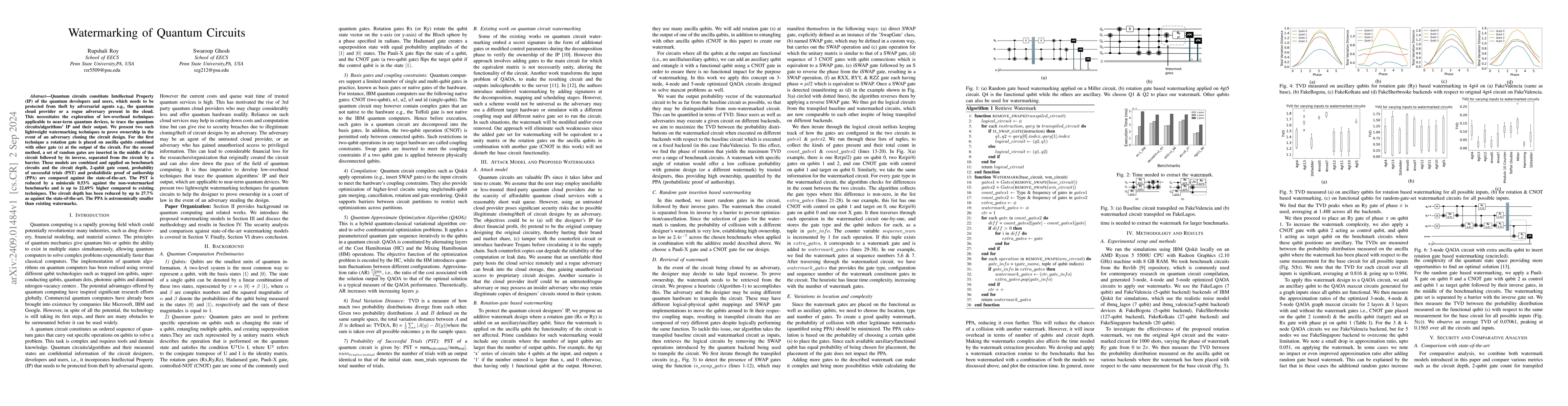 Thumbnail for Watermarking of Quantum Circuits