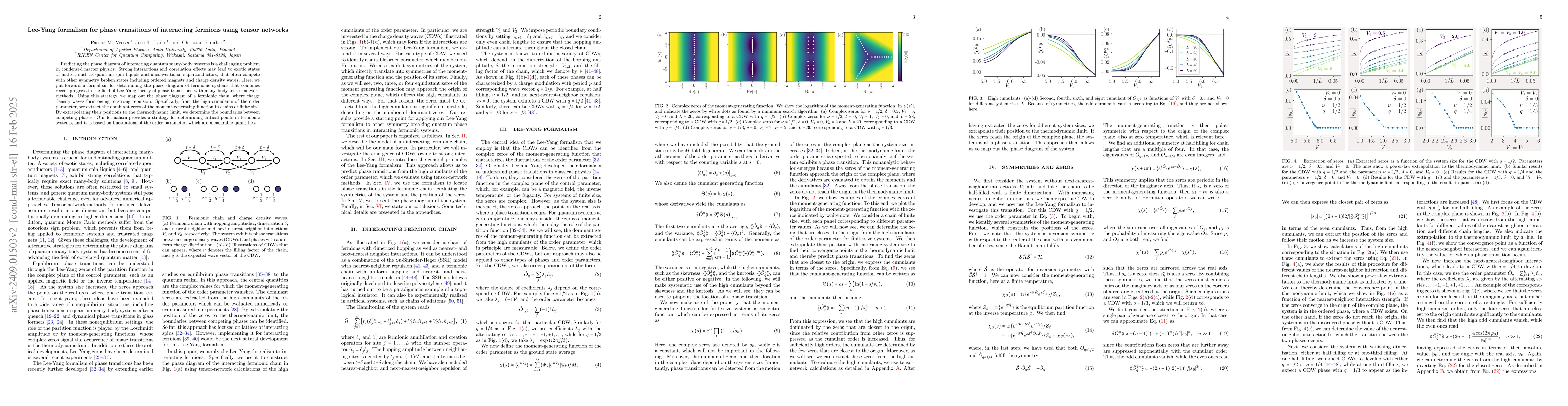 Thumbnail for Lee-Yang formalism for phase transitions of interacting fermions using
  tensor networks