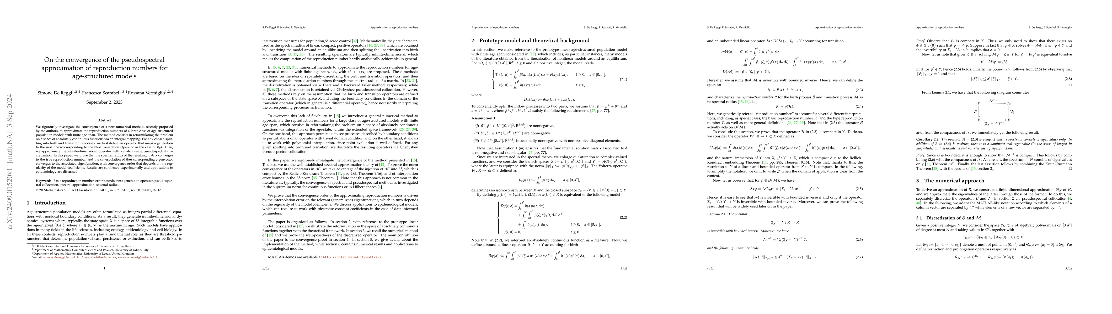 Thumbnail for On the convergence of the pseudospectral approximation of reproduction
  numbers for age-structured models