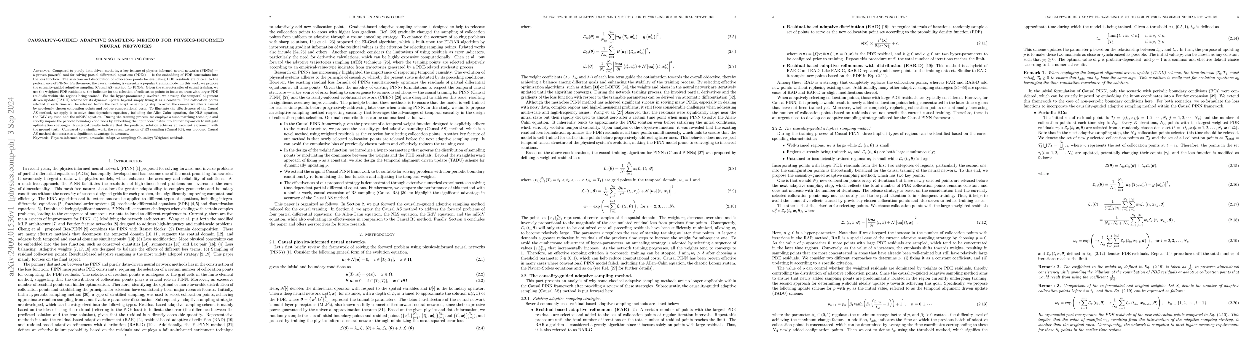 Thumbnail for Causality-guided adaptive sampling method for physics-informed neural
  networks