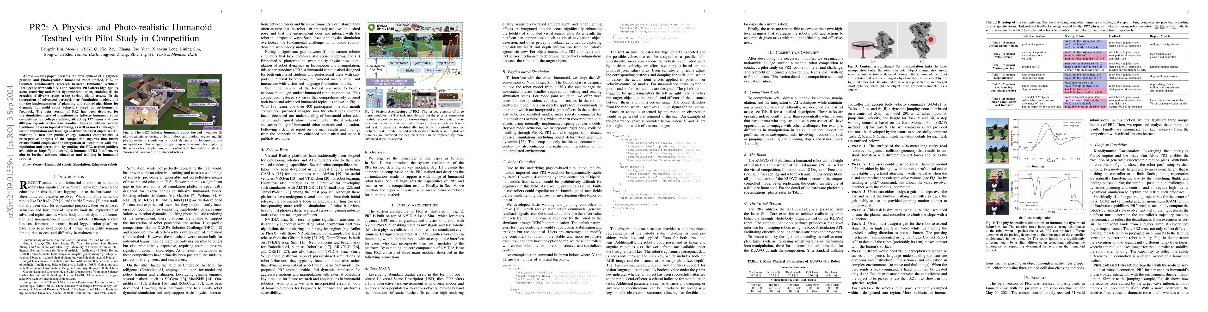Thumbnail for PR2: A Physics- and Photo-realistic Testbed for Embodied AI and Humanoid
  Robots