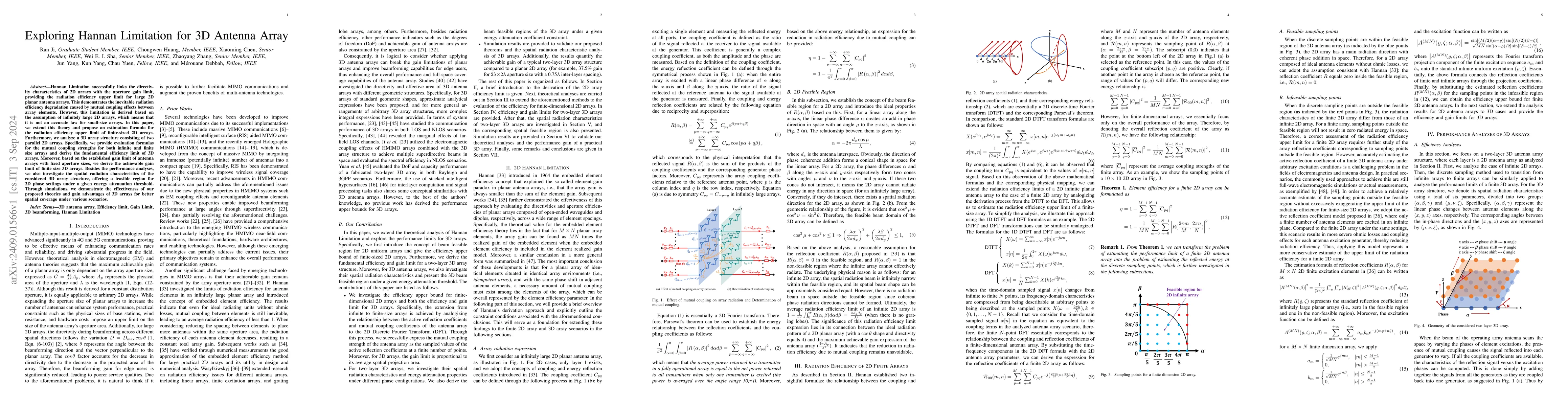 Thumbnail for Exploring Hannan Limitation for 3D Antenna Array