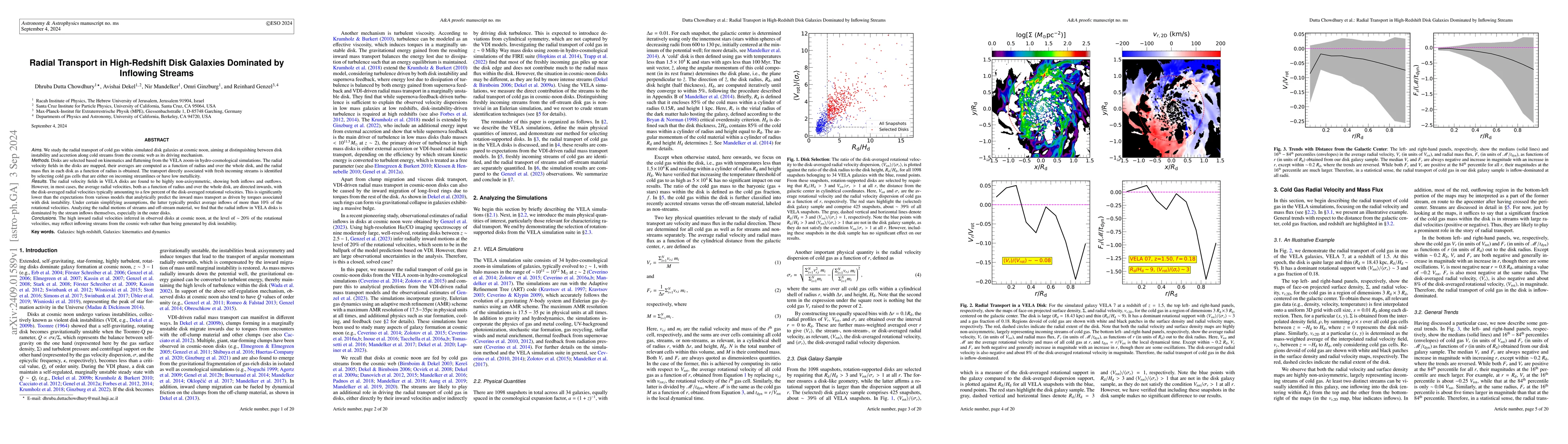 Thumbnail for Radial Transport in High-Redshift Disk Galaxies Dominated by Inflowing
  Streams