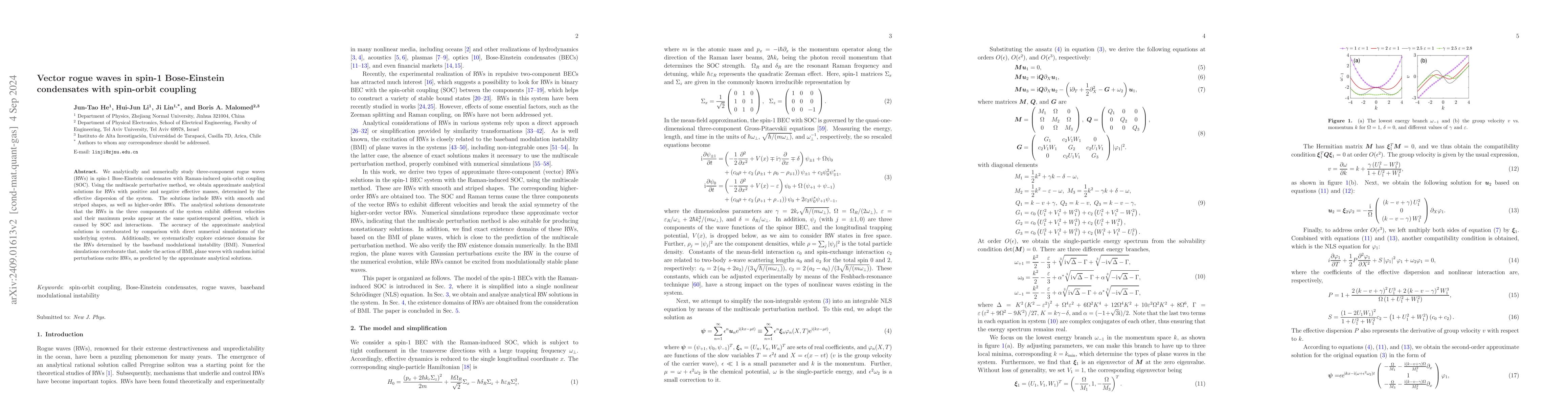 Thumbnail for Vector rogue waves in spin-1 Bose-Einstein condensates with spin-orbit
  coupling