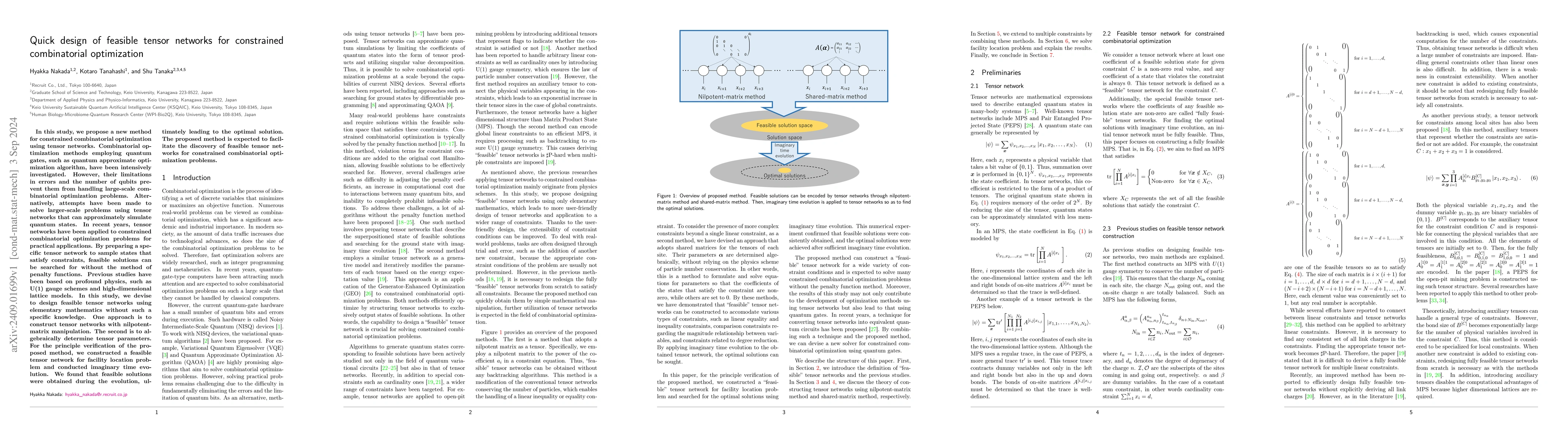Thumbnail for Quick design of feasible tensor networks for constrained combinatorial
  optimization