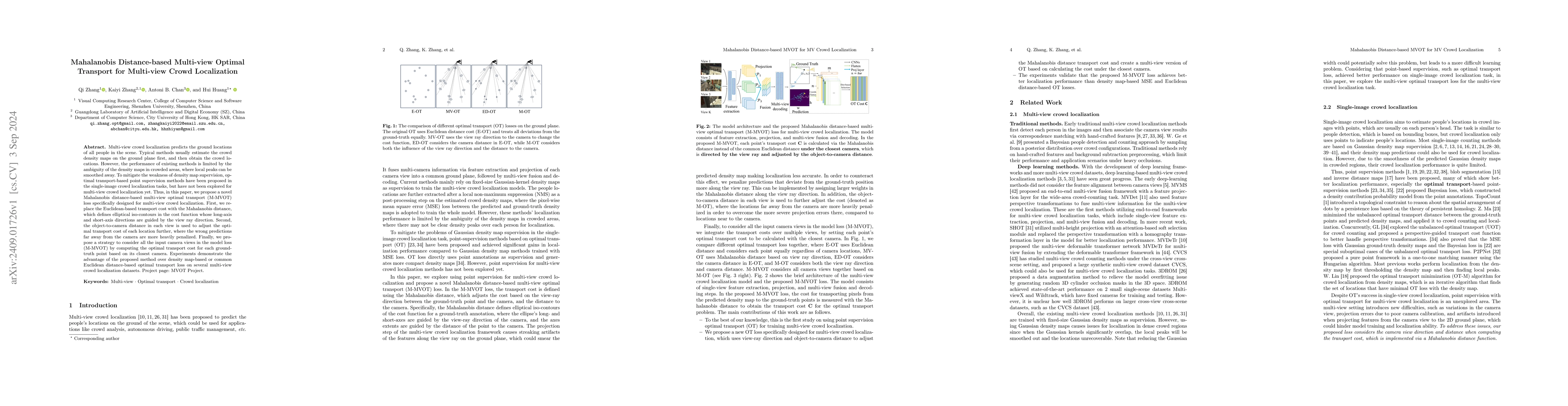 Thumbnail for Mahalanobis Distance-based Multi-view Optimal Transport for Multi-view
  Crowd Localization