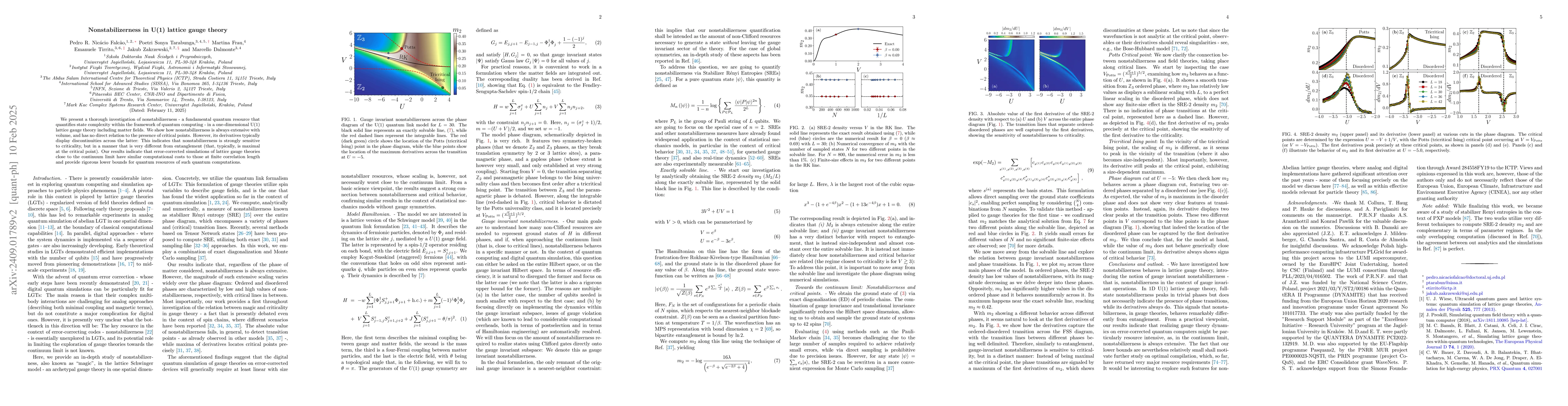Thumbnail for Non-stabilizerness in U(1) lattice gauge theory