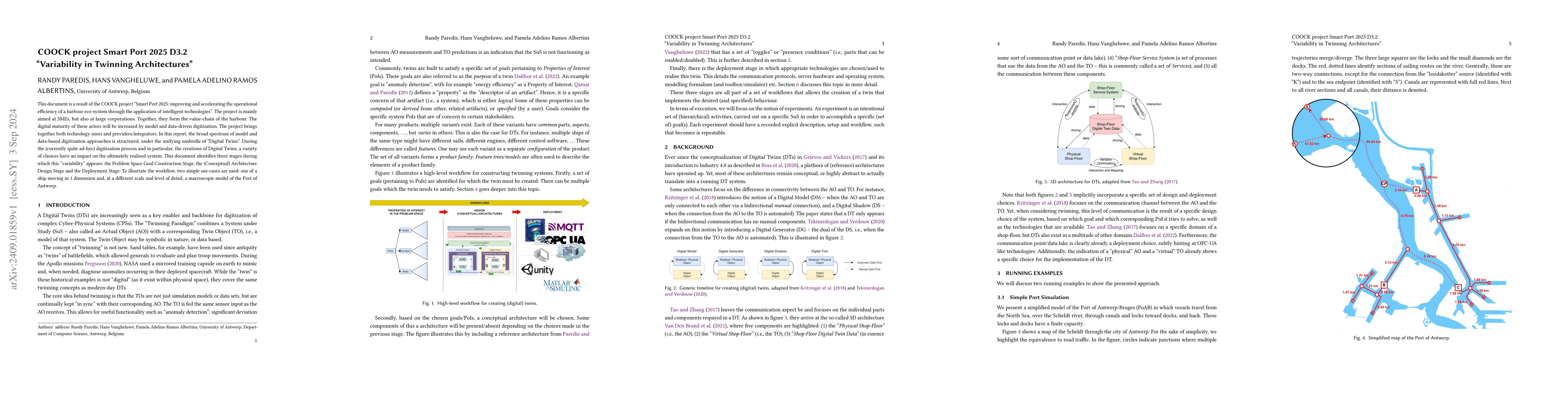 Thumbnail for COOCK project Smart Port 2025 D3.2: "Variability in Twinning
  Architectures"