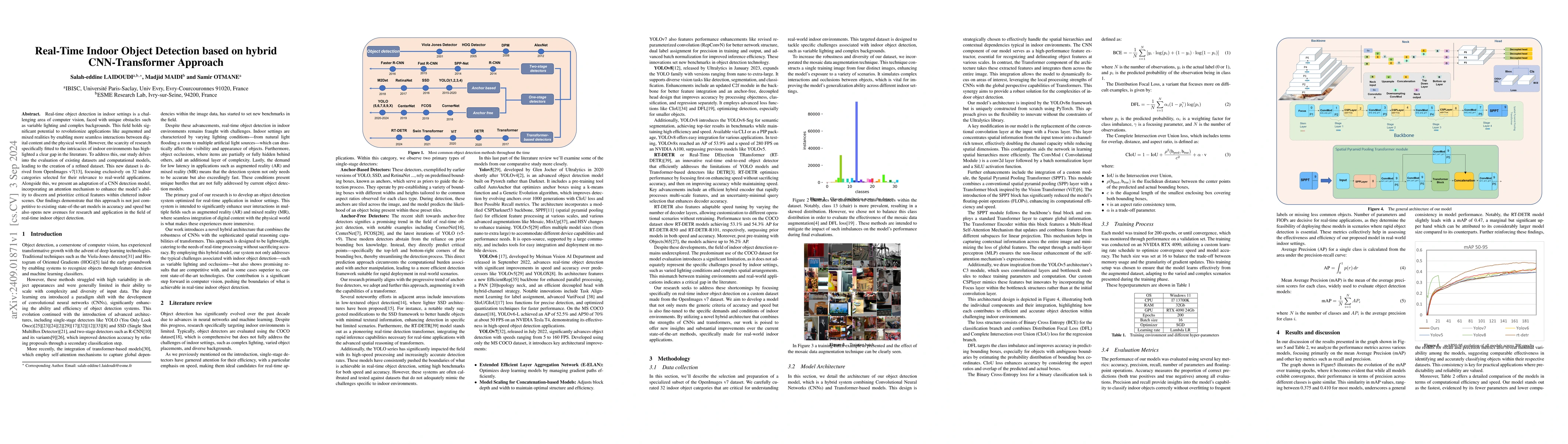 Thumbnail for Real-Time Indoor Object Detection based on hybrid CNN-Transformer
  Approach