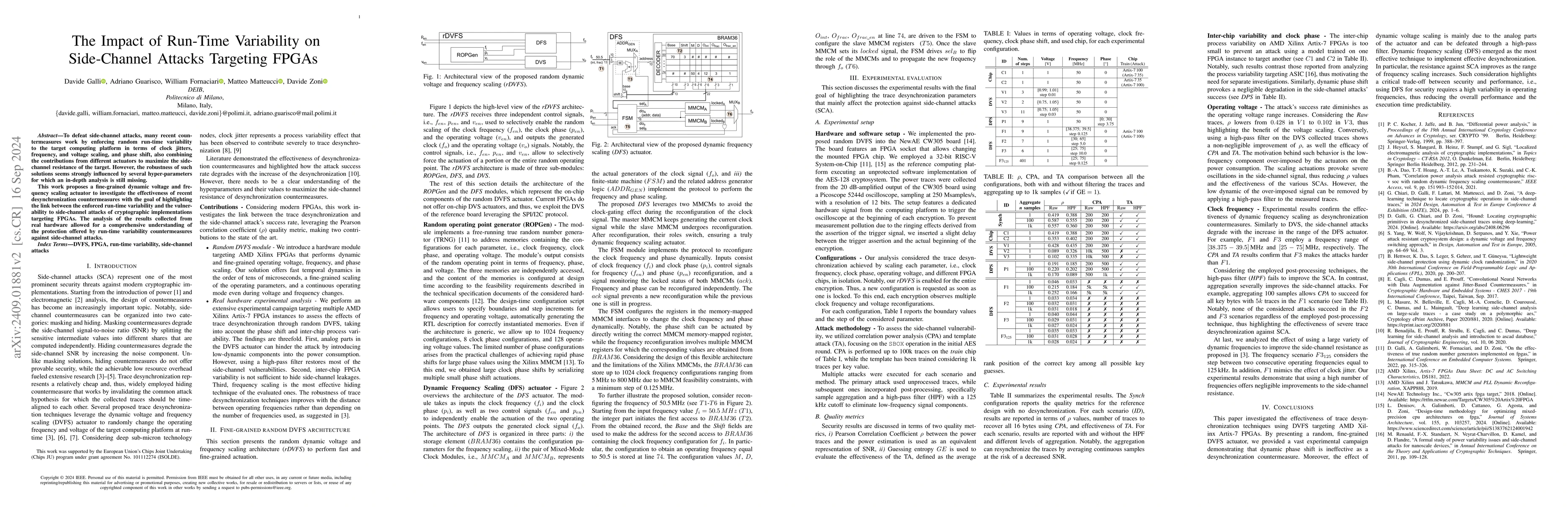 Thumbnail for The Impact of Run-Time Variability on Side-Channel Attacks Targeting
  FPGAs
