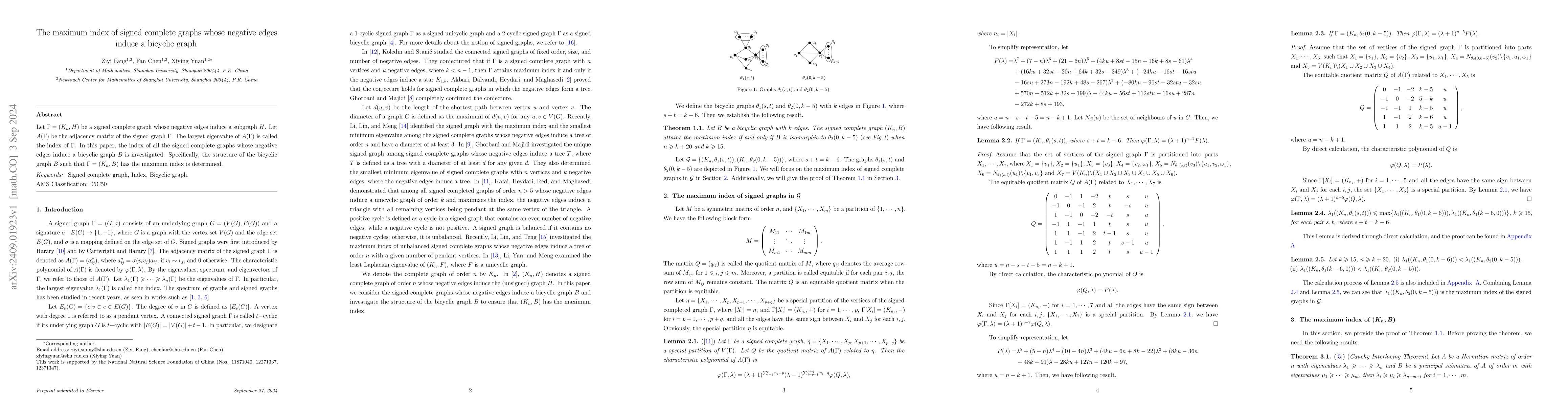 Thumbnail for The maximum index of signed complete graphs whose negative edges induce
  a bicyclic graph
