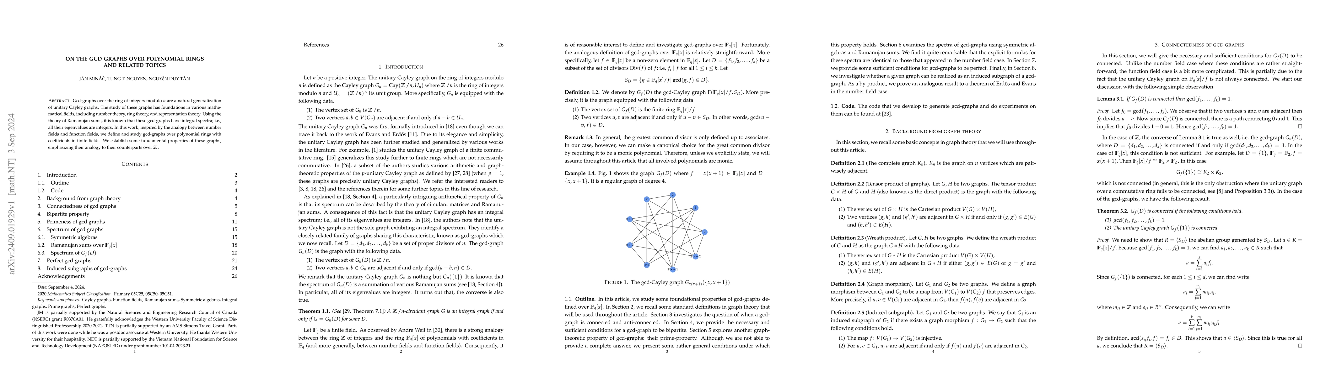 Thumbnail for On the gcd graphs over polynomial rings and related topics