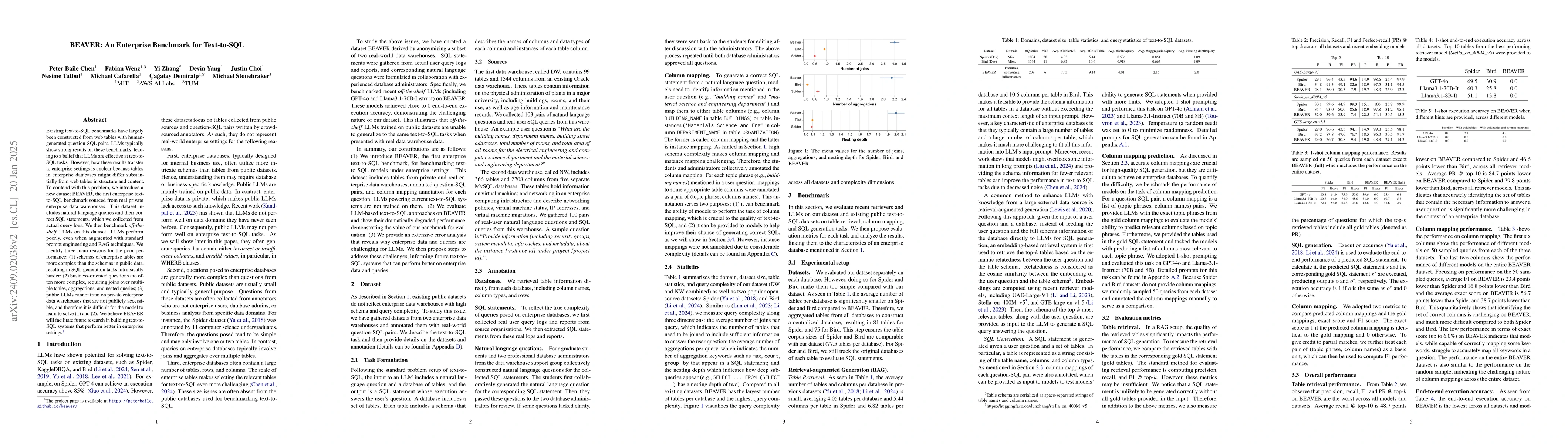 Thumbnail for BEAVER: An Enterprise Benchmark for Text-to-SQL