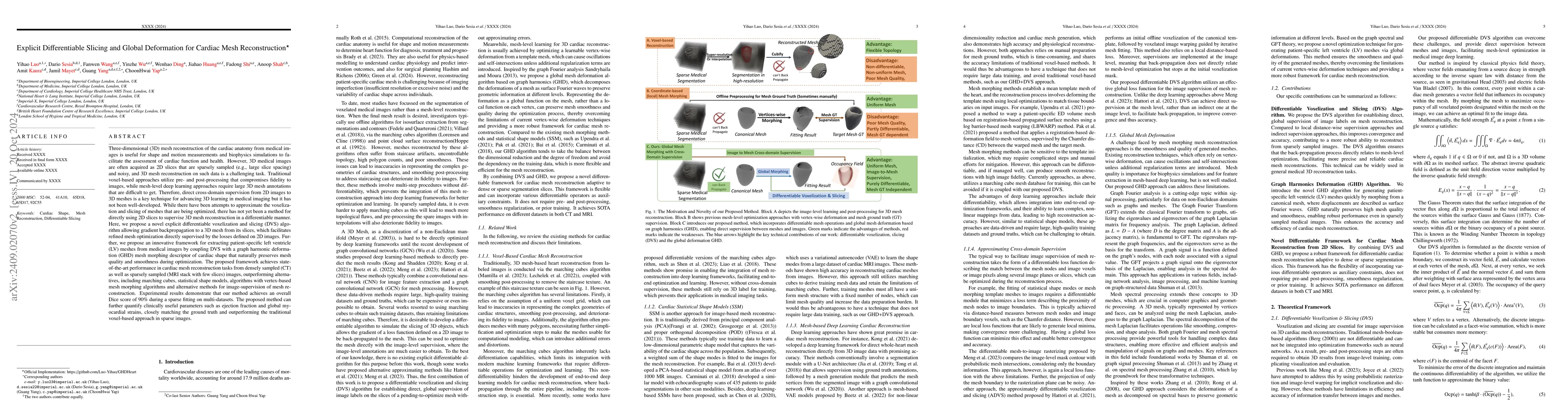 Thumbnail for Explicit Differentiable Slicing and Global Deformation for Cardiac Mesh
  Reconstruction