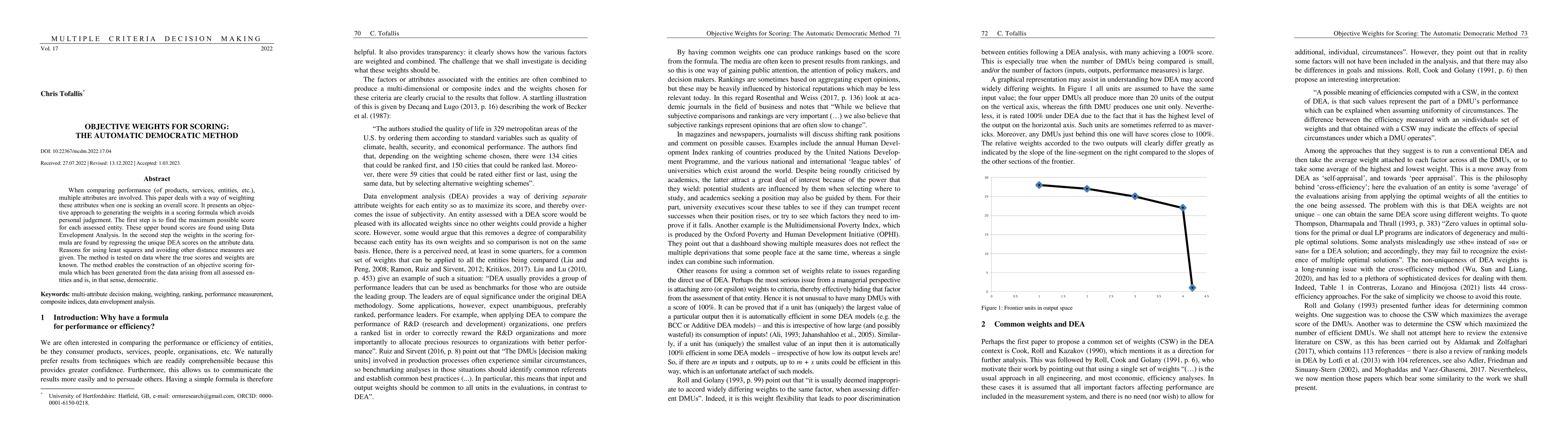Thumbnail for Objective Weights for Scoring: The Automatic Democratic Method