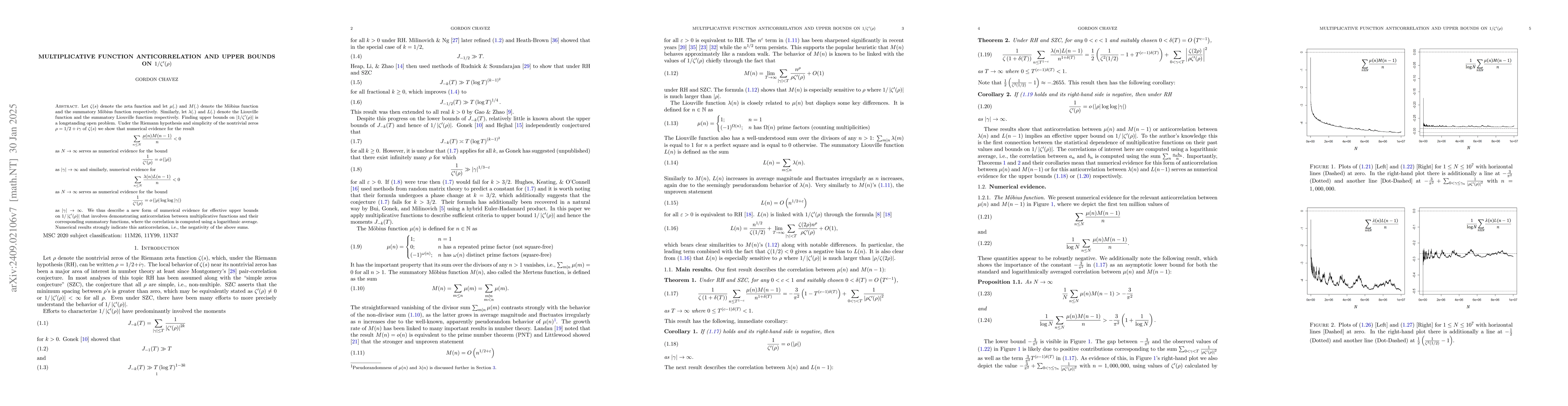 Thumbnail for Criteria for bounds on the reciprocal zeta derivative at zeta zeros