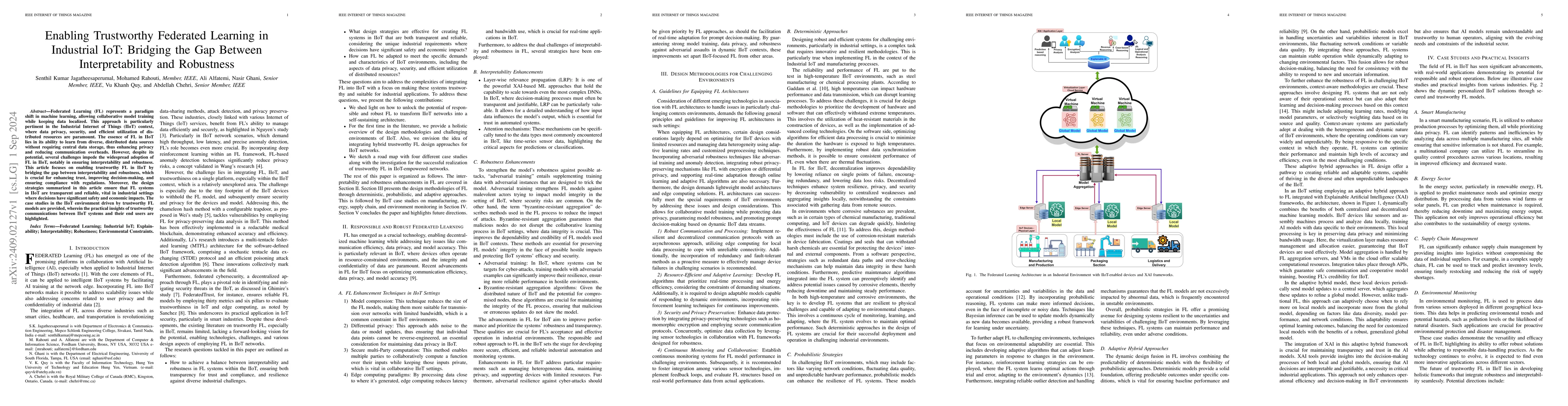 Thumbnail for Enabling Trustworthy Federated Learning in Industrial IoT: Bridging the
  Gap Between Interpretability and Robustness