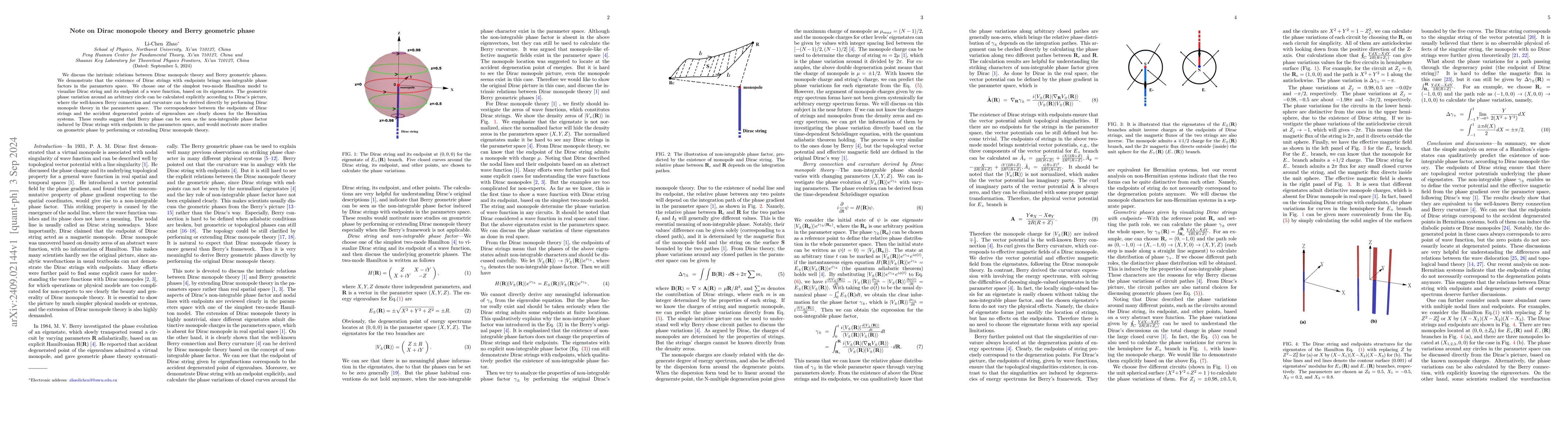 Thumbnail for Note on Dirac monopole theory and Berry geometric phase