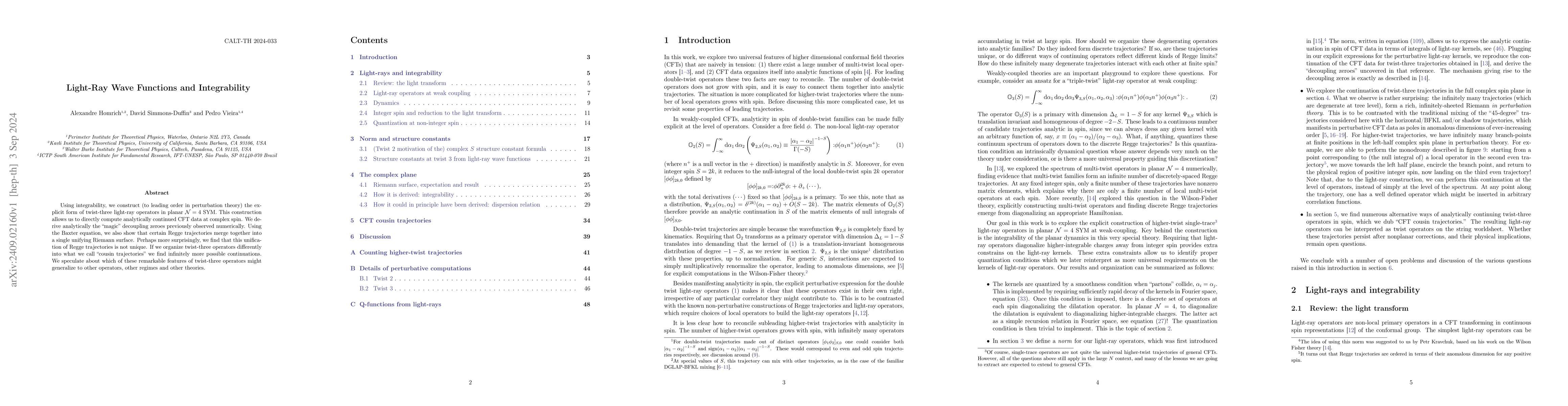 Thumbnail for Light-Ray Wave Functions and Integrability