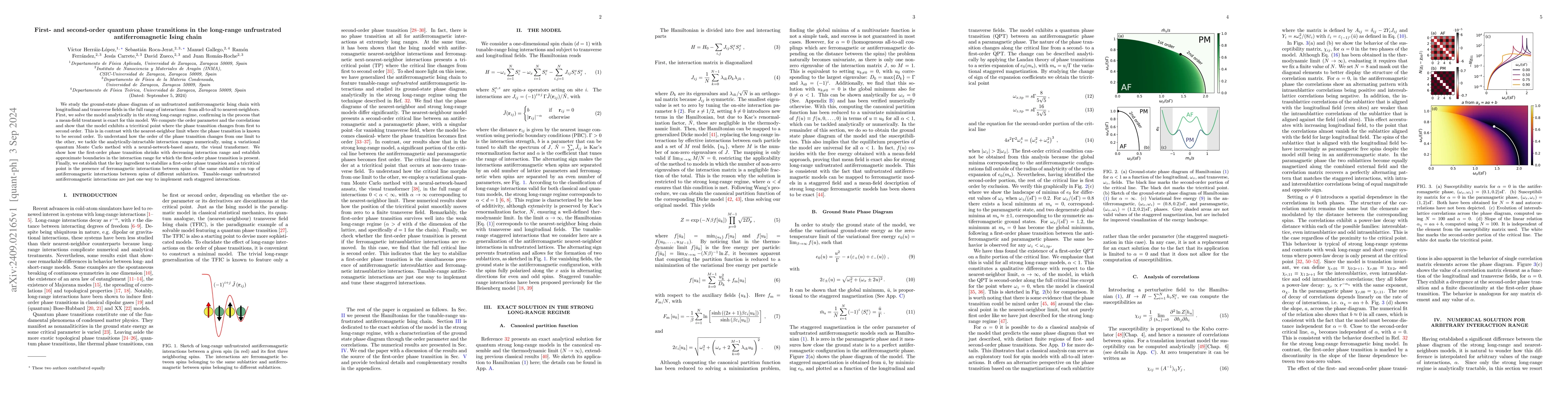 Thumbnail for First- and second-order quantum phase transitions in the long-range
  unfrustrated antiferromagnetic Ising chain