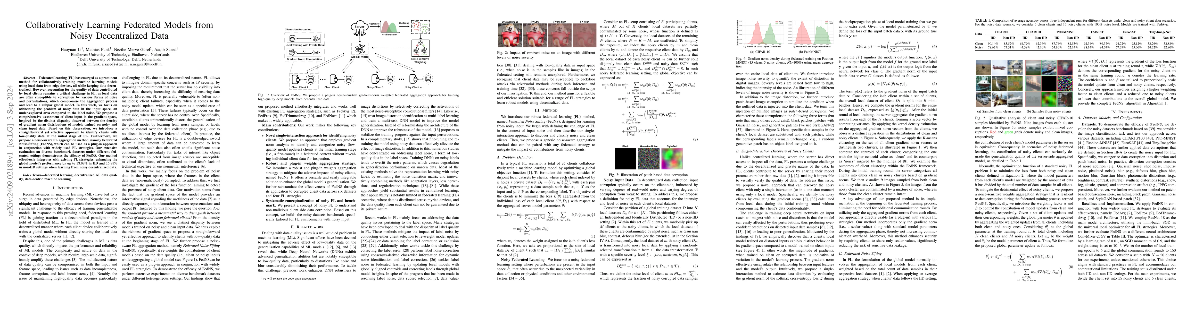 Thumbnail for Collaboratively Learning Federated Models from Noisy Decentralized Data
