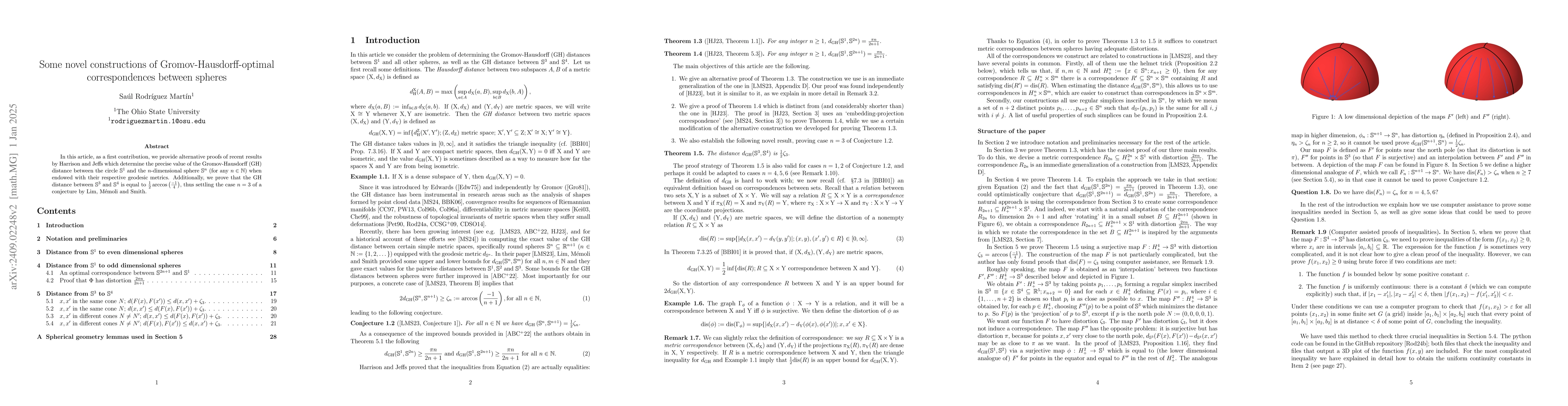 Thumbnail for Some novel constructions of optimal Gromov-Hausdorff-optimal
  correspondences between spheres