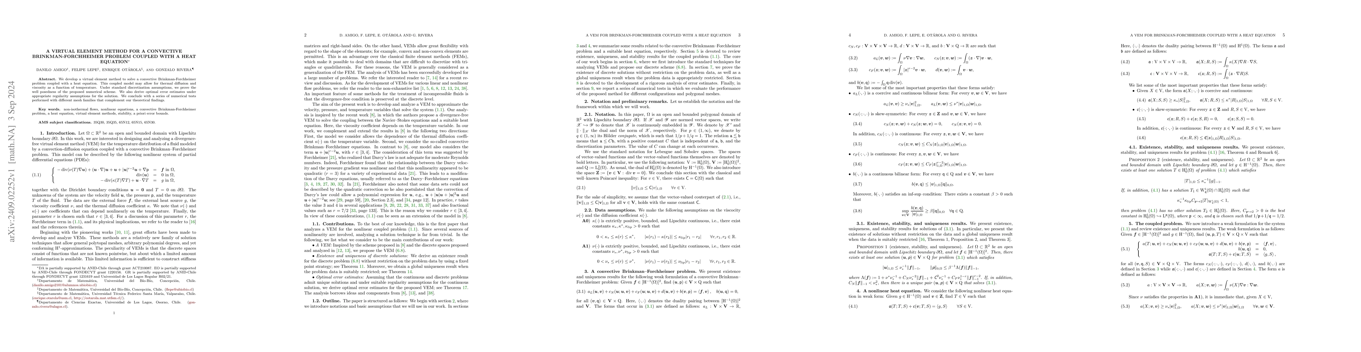 Thumbnail for A virtual element method for a convective Brinkman-Forchheimer problem
  coupled with a heat equation