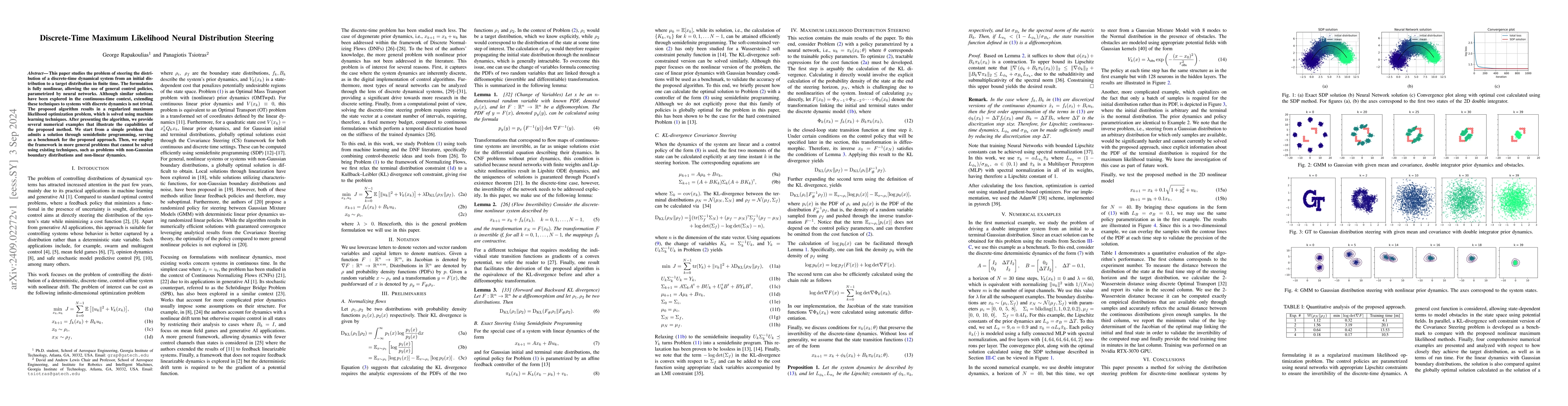 Thumbnail for Discrete-Time Maximum Likelihood Neural Distribution Steering
