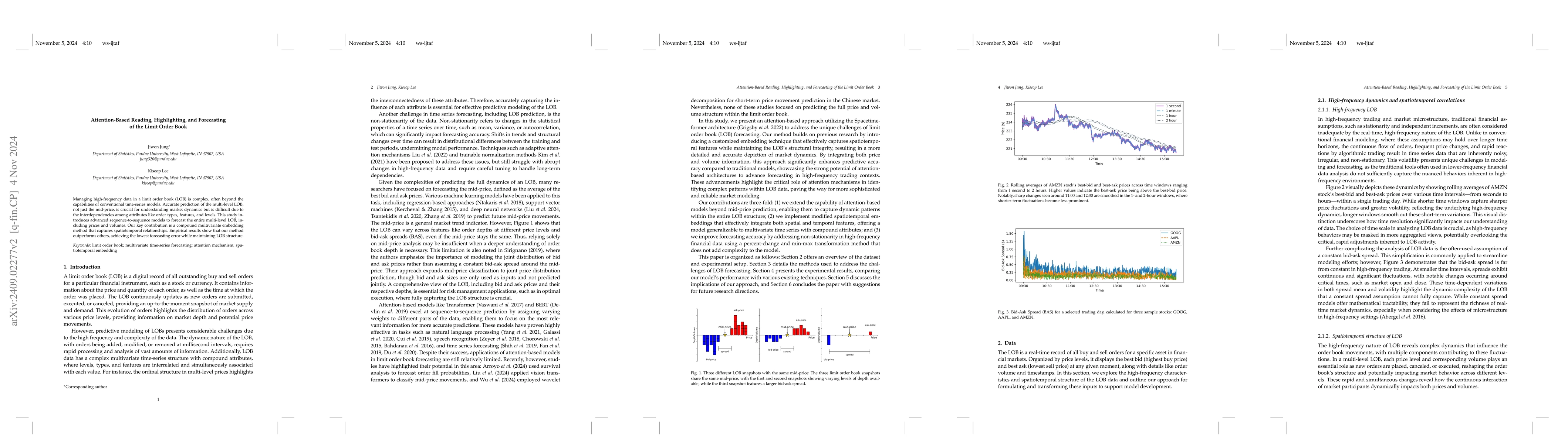 Thumbnail for Attention-Based Reading, Highlighting, and Forecasting of the Limit
  Order Book