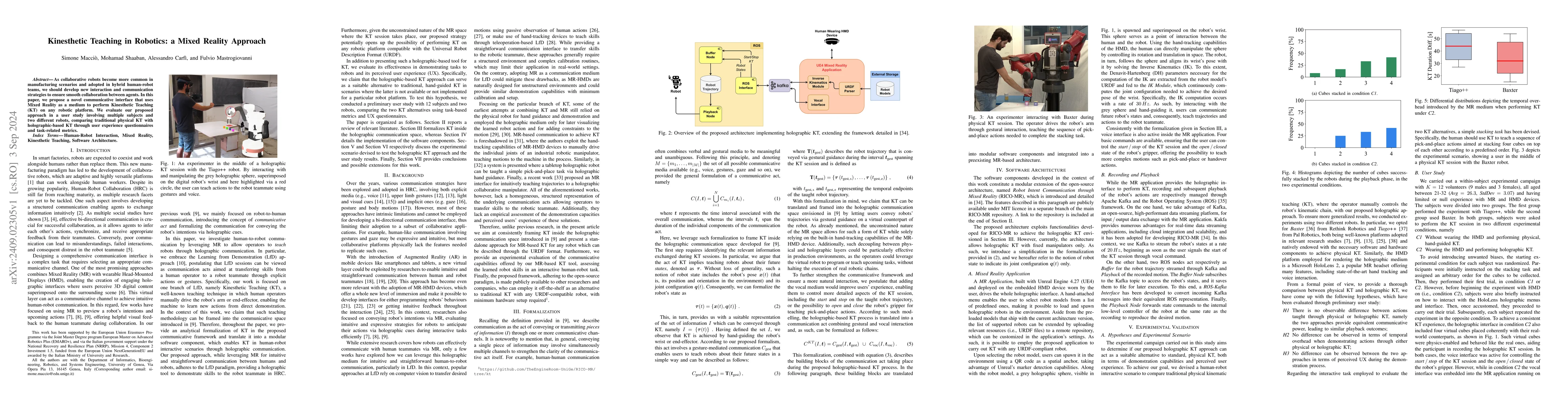 Thumbnail for Kinesthetic Teaching in Robotics: a Mixed Reality Approach
